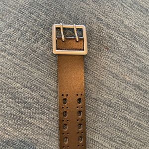 Plus size Black pleather belt